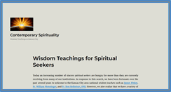 Desktop Screenshot of contemporaryspirituality.net